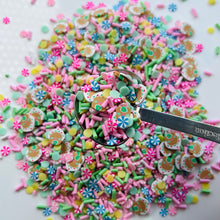 Load image into Gallery viewer, Pastel Gingerbread House sprinkle for slime 5g