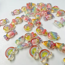 Load image into Gallery viewer, Rainbow candy charms for slime 2pcs