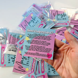 BULK SLIME INFO CARDS AND BORAX