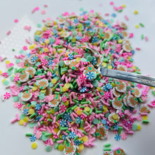 Load image into Gallery viewer, Pastel Gingerbread House sprinkle for slime 5g