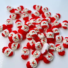Load image into Gallery viewer, Santa charms for slime 2pcs