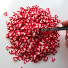 Load image into Gallery viewer, Jumbo Strawberry Slice fimo sprinkle for slime 5g