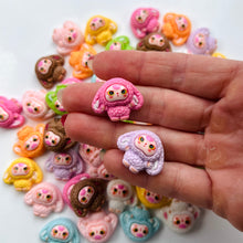 Load image into Gallery viewer, Colourful Bunny charms for slime 2pcs