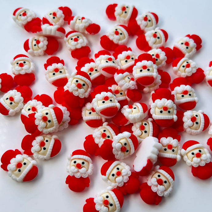 Santa charms for slime 2pcs