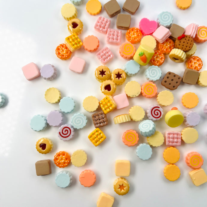 Colourful Bakery charms for slime 6pcs