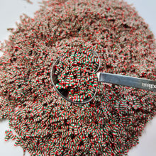 Load image into Gallery viewer, Red &amp; Green Candy Cane sprinkle for slime 5g