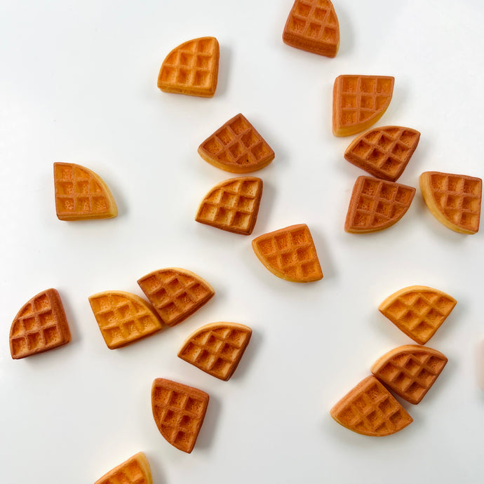 Waffle charms for slime 2pcs