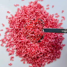 Load image into Gallery viewer, Red Candy Cane sprinkle for slime 5g