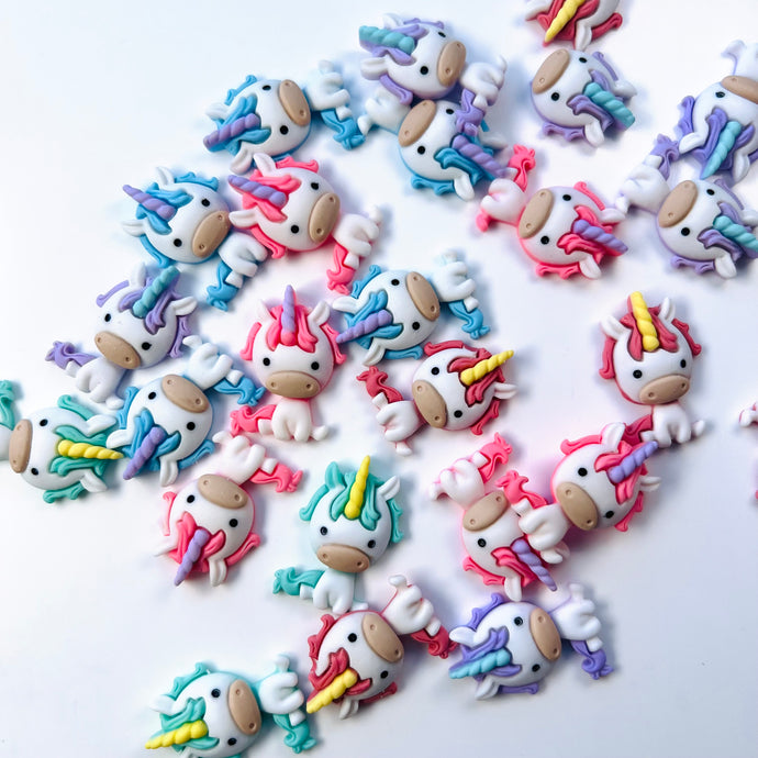 Unicorn charms for slime 2pcs