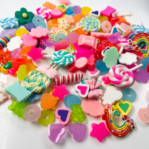 Candyland charms for slime 4pcs