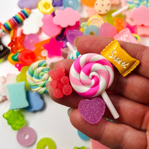 Candyland charms for slime 4pcs