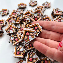 Load image into Gallery viewer, Gingerbread House charm for slime 1pc