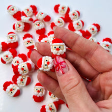 Load image into Gallery viewer, Santa charms for slime 2pcs