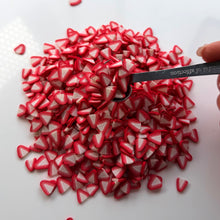 Load image into Gallery viewer, Jumbo Strawberry Slice fimo sprinkle for slime 5g