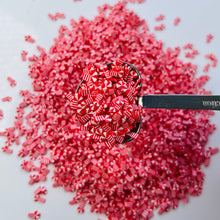 Load image into Gallery viewer, Red Candy Cane sprinkle for slime 5g