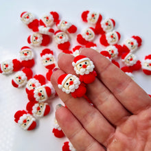 Load image into Gallery viewer, Santa charms for slime 2pcs