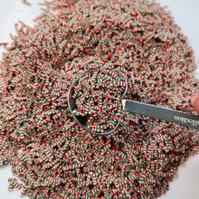 Load image into Gallery viewer, Red &amp; Green Candy Cane sprinkle for slime 5g