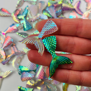 Mermaid Tail charms for slime 2pcs