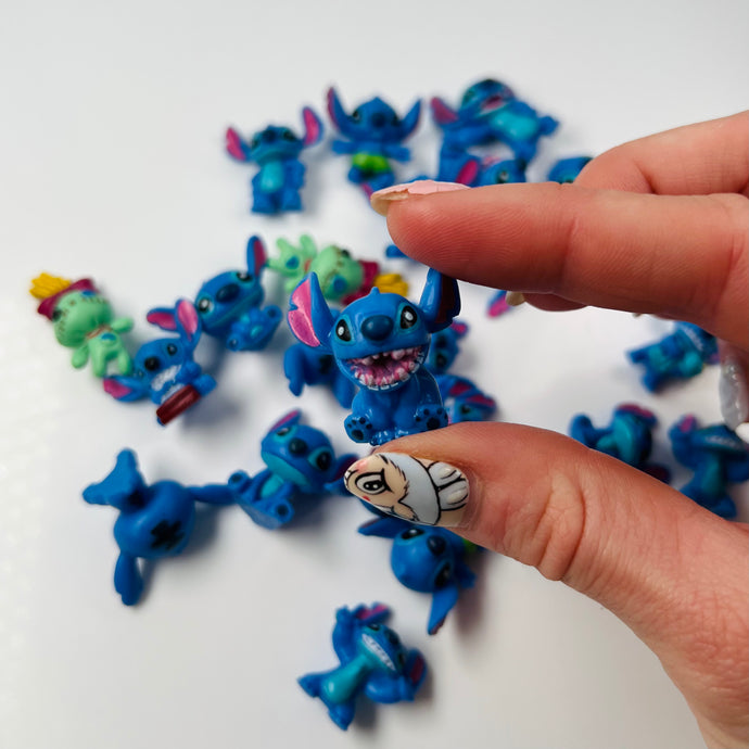 3D Stitch inspired charms for slime 2pcs