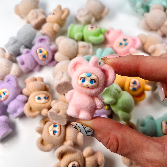 Little fuzzy doll charm 1pc
