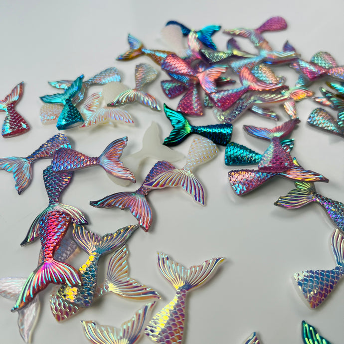 Mermaid Tail charms for slime 2pcs